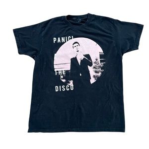 Panic At The Disco Concert TShirt Black 2017 Brendon Urie Death of Bachelor LRG
